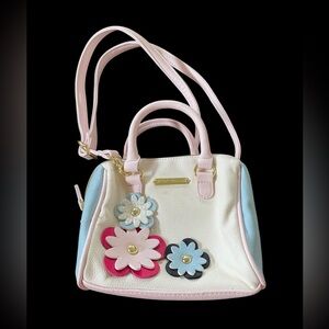 Rare Betsey Johnson 3-D flower mini purse
